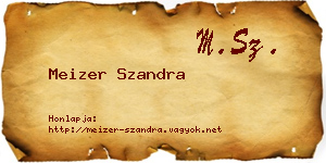 Meizer Szandra névjegykártya